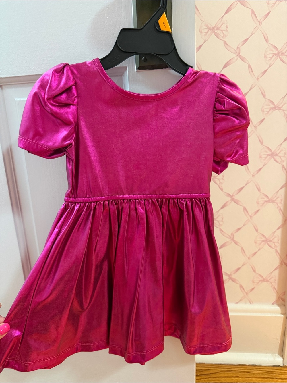 Metallic Pink Toddler 2T Dress